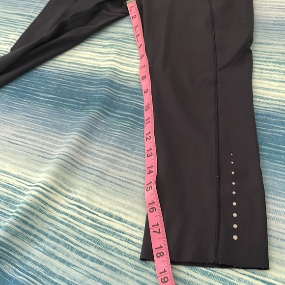 Lululemon shift speed high rise leggings navy cropped size 6 - Picture 7 of 8